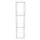 8" Wide x 34" High Wall Cabinet - (White Cabinet Boxes - Thermofoil Doors)