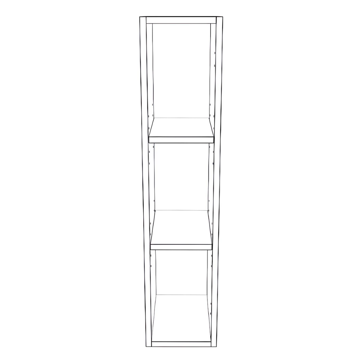 7" Wide x 36" High Wall Cabinet - (White Cabinet Boxes - Thermofoil Doors)