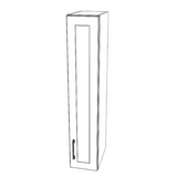 8" Wide x 42" High Wall Cabinet - (White Cabinet Boxes - Thermofoil Doors)