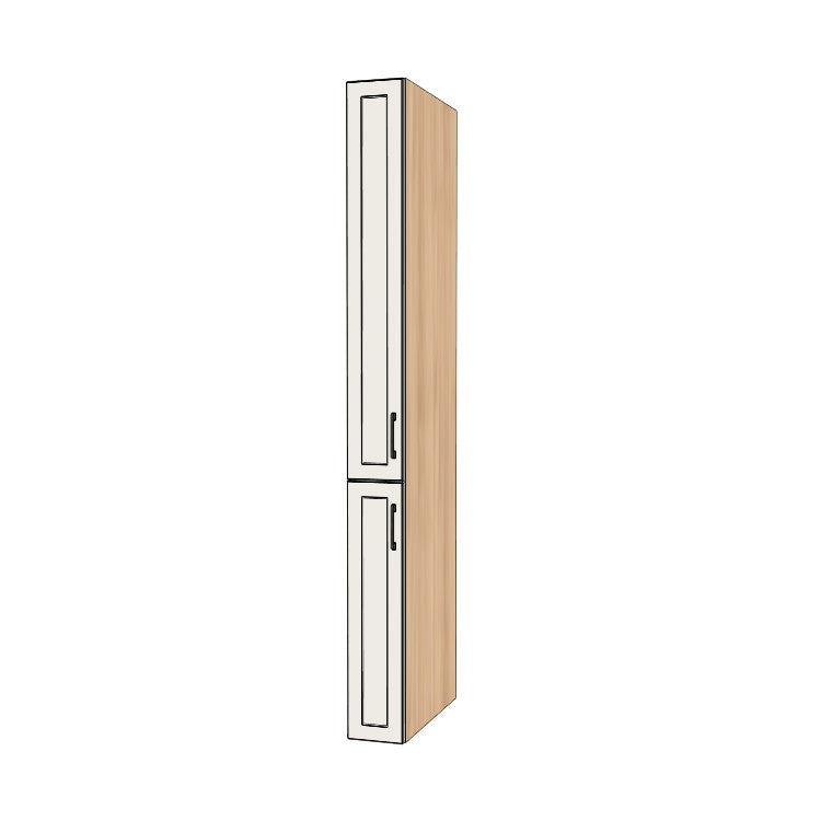 8" Wide Tall Pantry Cabinet - (Ply Wood Boxes - Painted Doors) 24 D