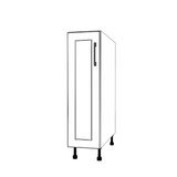 9" Wide Base Cabinet - (White Cabinet Boxes - Thermofoil Doors)