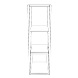 9" Wide x 30" High Wall Cabinet - (White Cabinet Boxes - Thermofoil Doors)