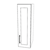 9" Wide x 30" High Wall Cabinet - (White Cabinet Boxes - Painted Doors)