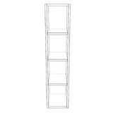 9" Wide x 42" High Wall Cabinet - (White Cabinet Boxes - Thermofoil Doors)