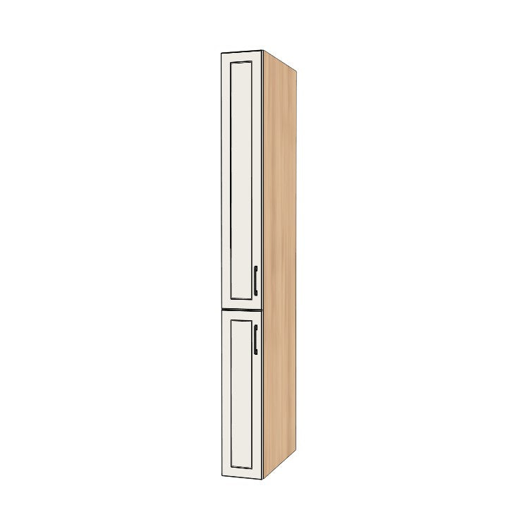 9" Wide Tall Pantry Cabinet - (Ply Wood Boxes - Painted Doors) 24 D
