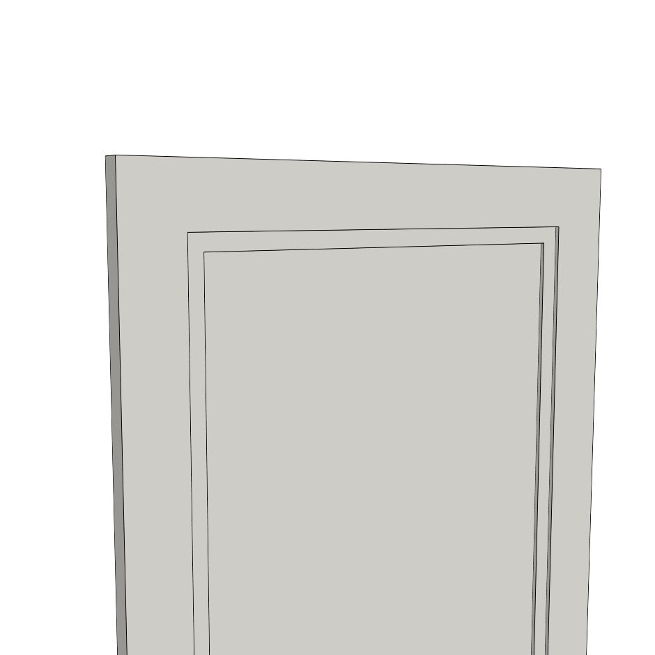 Wide Shaker - Unfinished Raw MDF Cabinet Door